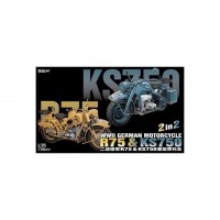 WWII Motorcycle R75 & KS750 1/35